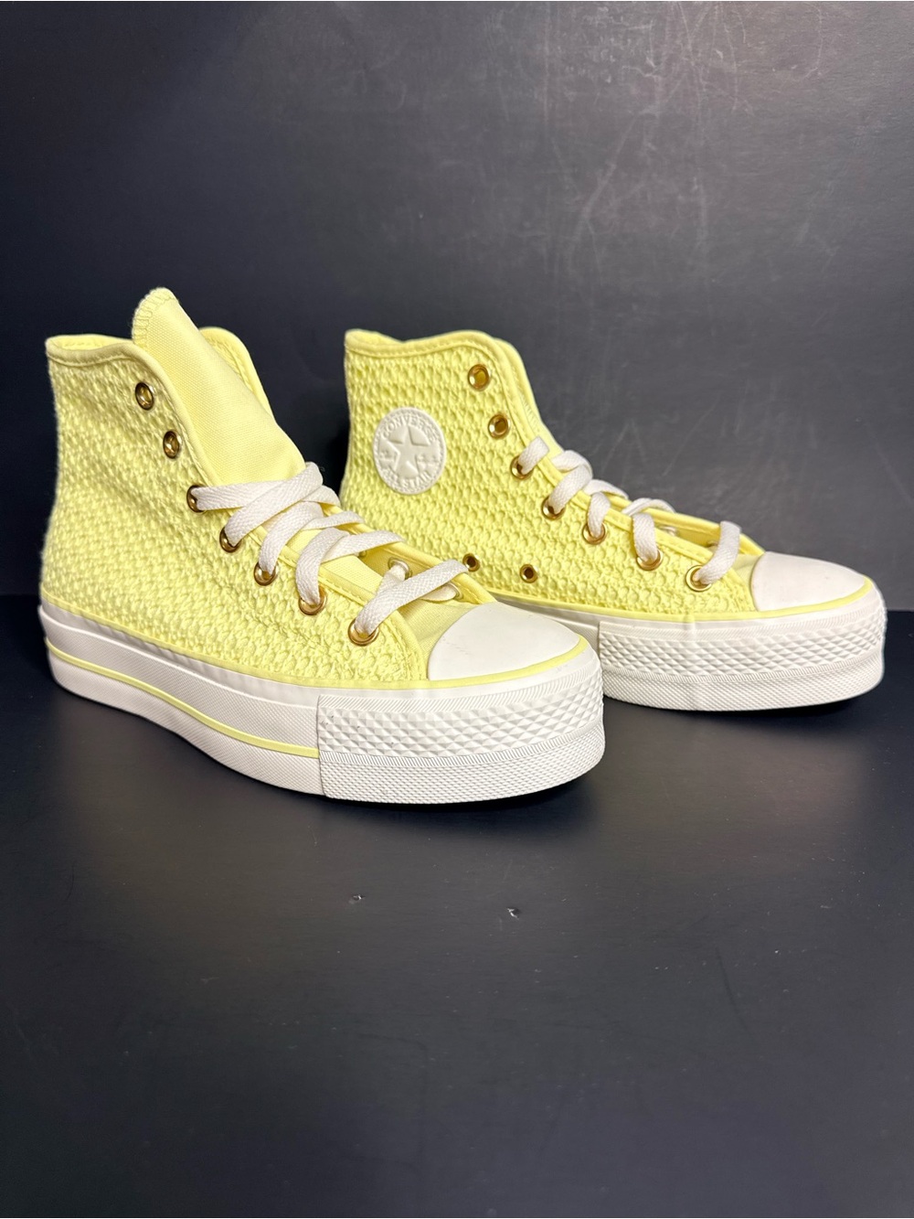 Converse Chuck Taylor All Star Lift Platform High Top Yellow Women’s 6 A14967C